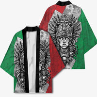 Mexico Aztec Warrior Goddess Kimono Aztec Tribal Skull Tricolor Armor