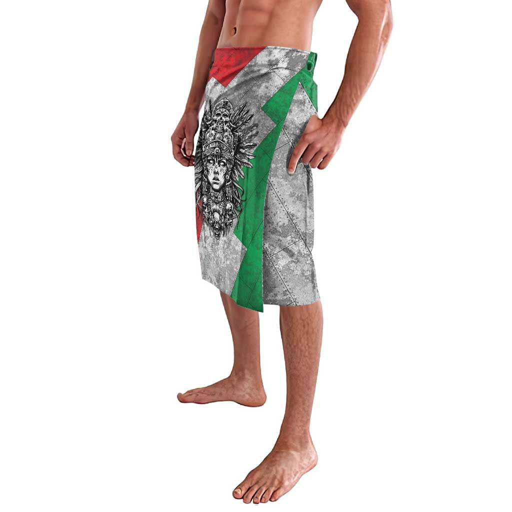 Mexico Aztec Warrior Goddess Lavalava Aztec Tribal Skull Tricolor Armor