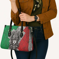 Mexico Aztec Warrior Goddess Leather Bag Aztec Tribal Skull Tricolor Armor