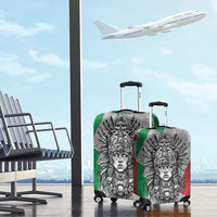 Mexico Aztec Warrior Goddess Luggage Cover Aztec Tribal Skull Tricolor Armor