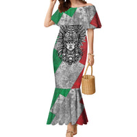 Mexico Aztec Warrior Goddess Mermaid Dress Aztec Tribal Skull Tricolor Armor