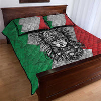 Mexico Aztec Warrior Goddess Quilt Bed Set Aztec Tribal Skull Tricolor Armor