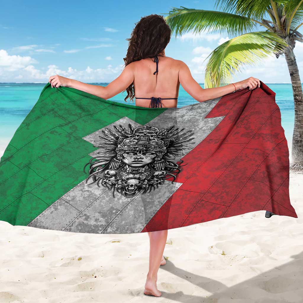 Mexico Aztec Warrior Goddess Sarong Aztec Tribal Skull Tricolor Armor