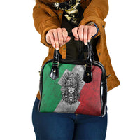 Mexico Aztec Warrior Goddess Shoulder Handbag Aztec Tribal Skull Tricolor Armor