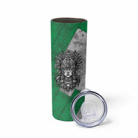 Mexico Aztec Warrior Goddess Skinny Tumbler Aztec Tribal Skull Tricolor Armor