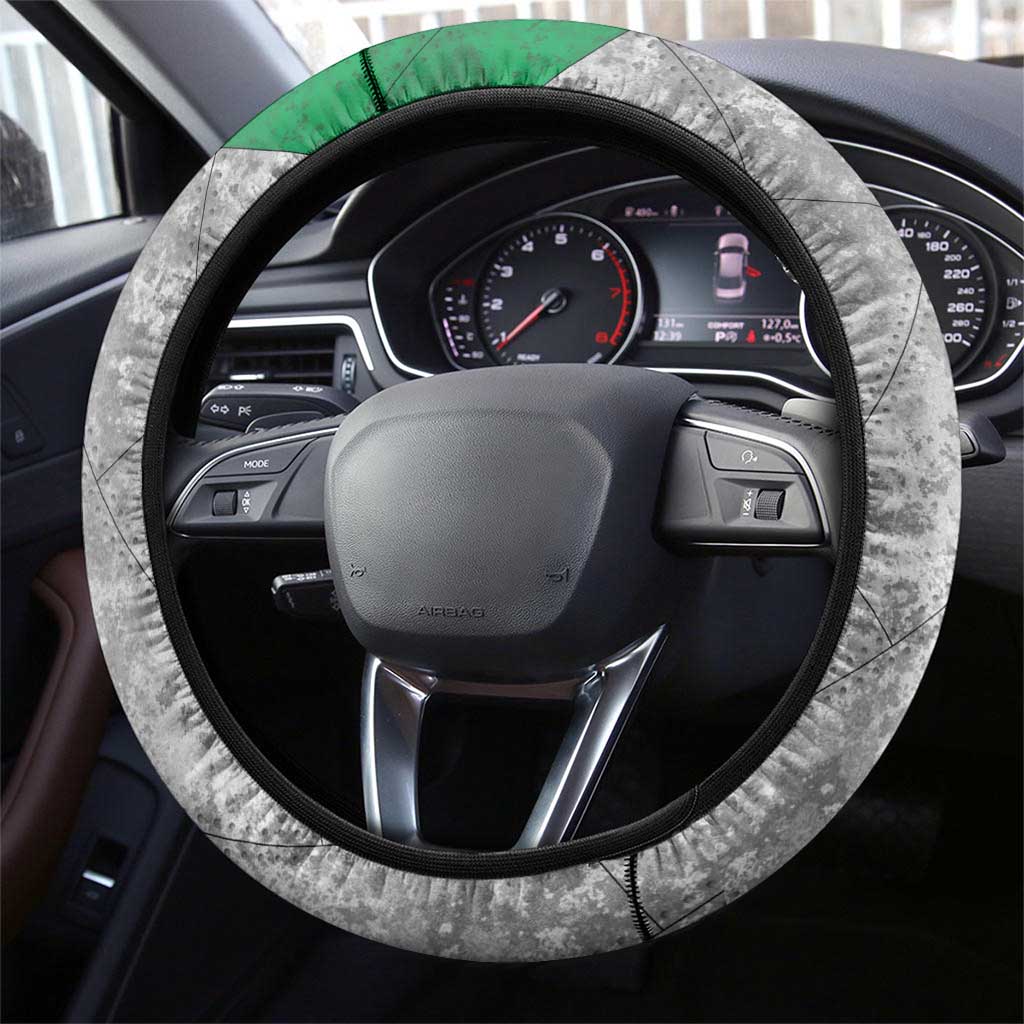 Mexico Aztec Warrior Goddess Steering Wheel Cover Aztec Tribal Skull Tricolor Armor