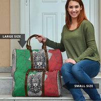 Mexico Aztec Warrior Goddess Travel Bag Aztec Tribal Skull Tricolor Armor