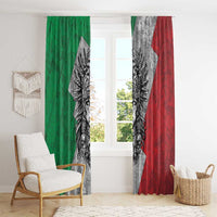 Mexico Aztec Warrior Goddess Window Curtain Aztec Tribal Skull Tricolor Armor