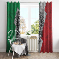Mexico Aztec Warrior Goddess Window Curtain Aztec Tribal Skull Tricolor Armor