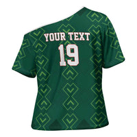 Custom Mexico Football Cross Shoulder Shirt Go Champions Mexico
