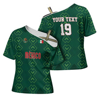 Custom Mexico Football Cross Shoulder Shirt Go Champions Mexico