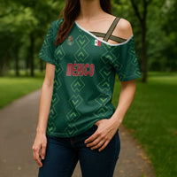 Custom Mexico Football Cross Shoulder Shirt Go Champions Mexico