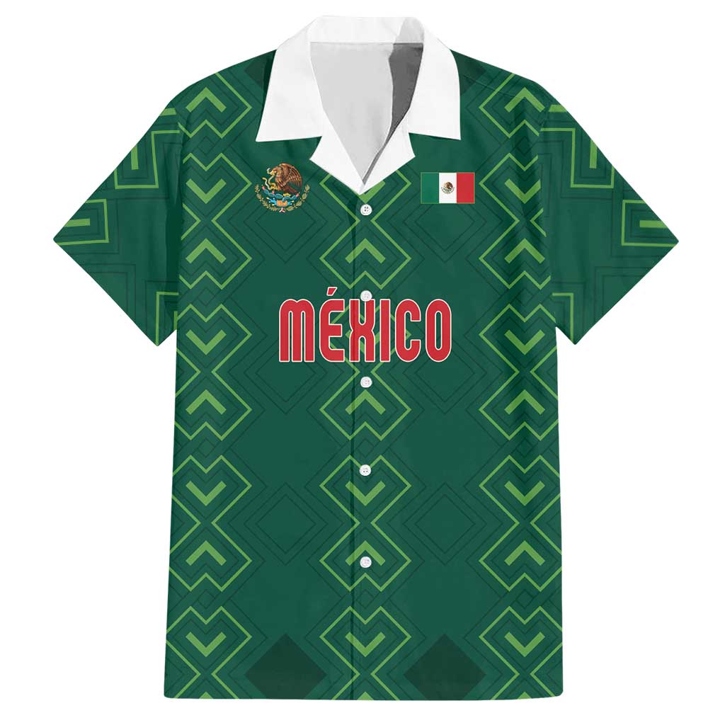 Custom Mexico Football Hawaiian Shirt Go Champions Mexico