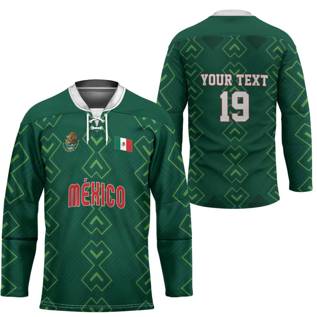 Custom Mexico Football Hockey Jersey Go Champions Mexico
