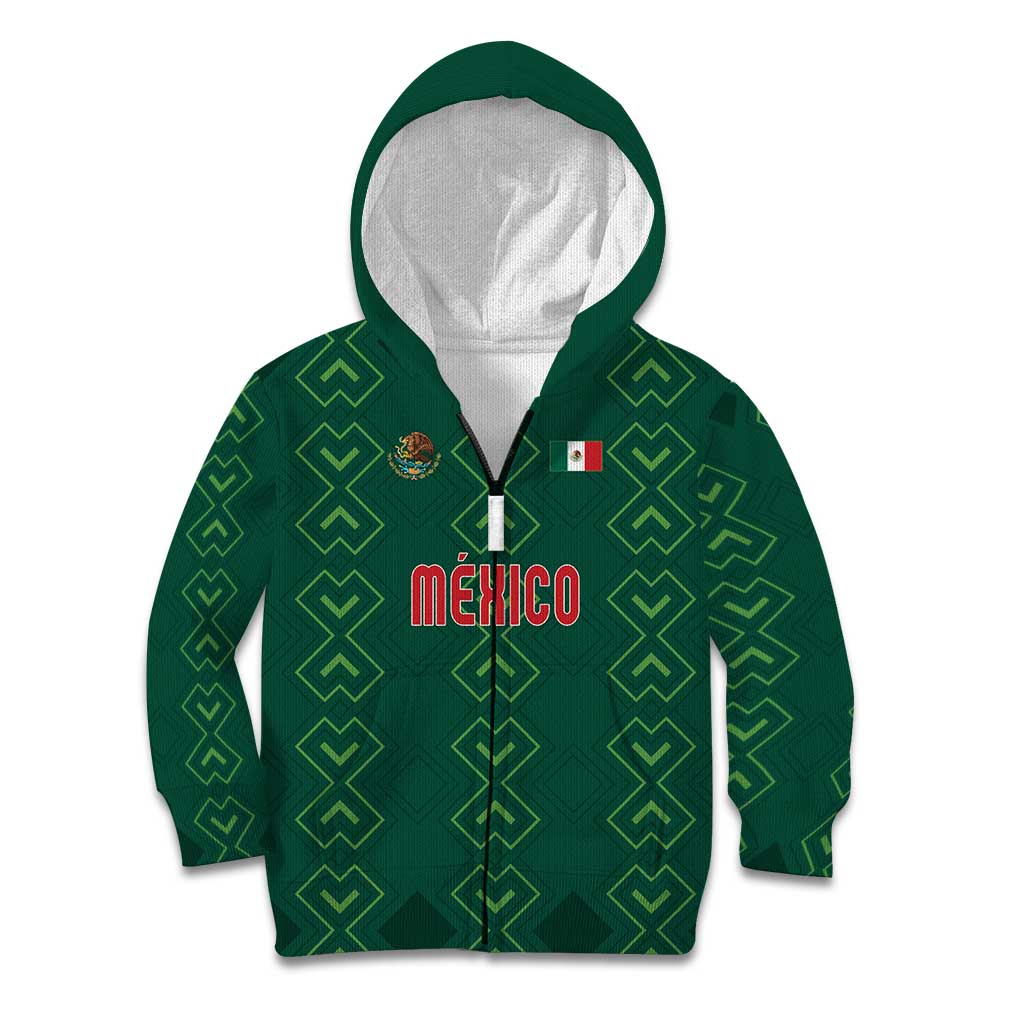 Custom Mexico Football Kid Hoodie Go Champions Mexico