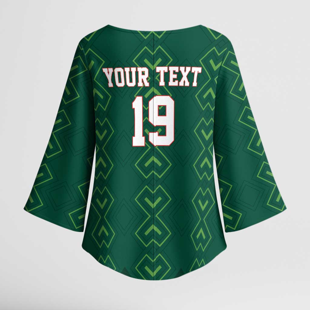 Custom Mexico Football Kimono Sleeve Blouse Go Champions Mexico