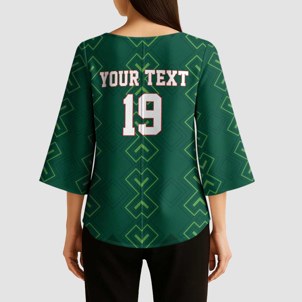 Custom Mexico Football Kimono Sleeve Blouse Go Champions Mexico