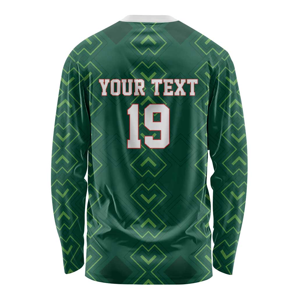 Custom Mexico Football Long Sleeve Shirt Go Champions Mexico