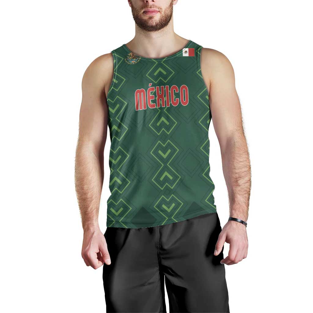 Custom Mexico Football Men Tank Top Go Champions Mexico