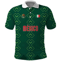Custom Mexico Football Polo Shirt Go Champions Mexico