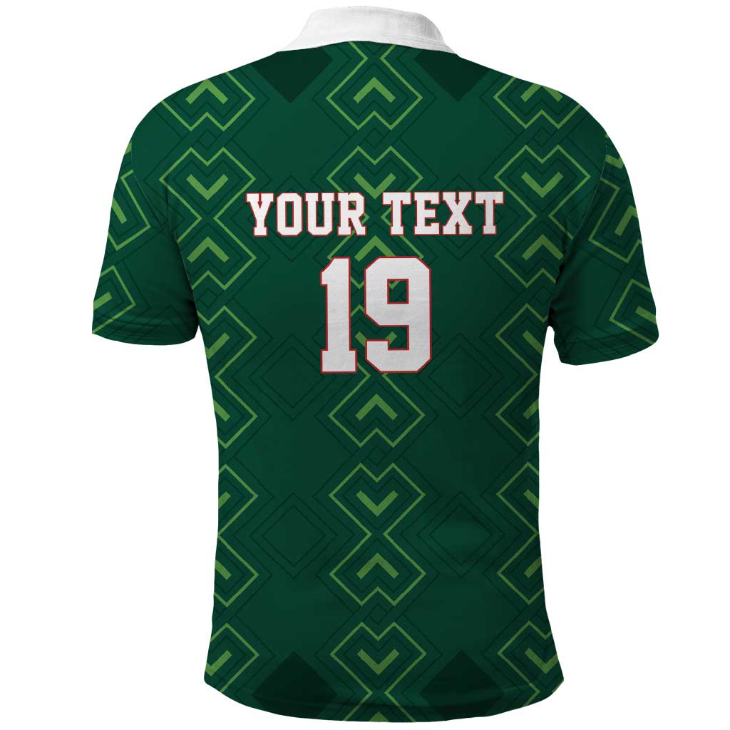 Custom Mexico Football Polo Shirt Go Champions Mexico
