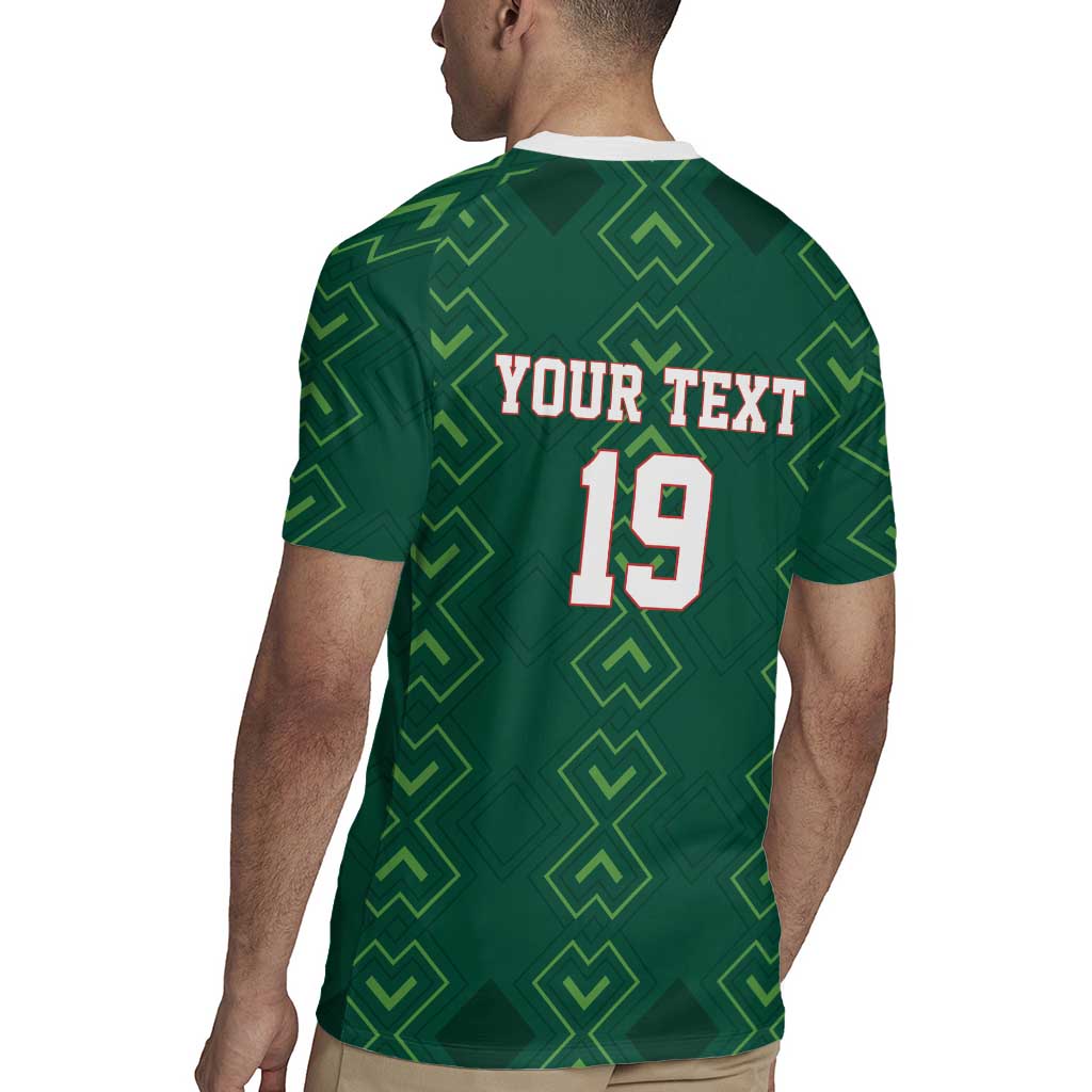 Custom Mexico Football Rugby Jersey Go Champions Mexico