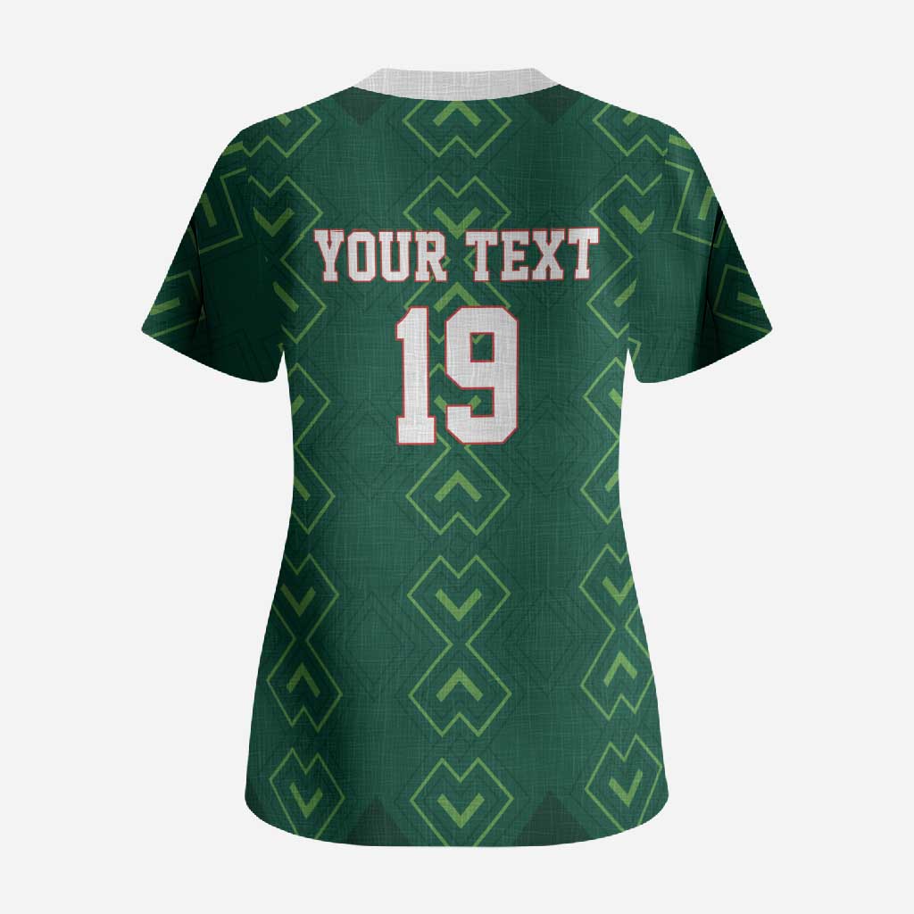 Custom Mexico Football Scrub Top Go Champions Mexico