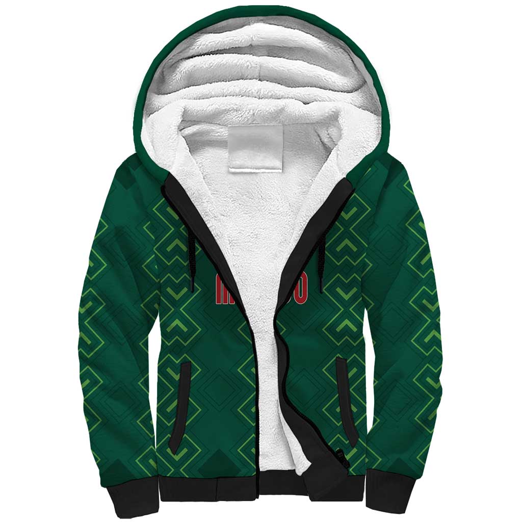 Custom Mexico Football Sherpa Hoodie Go Champions Mexico