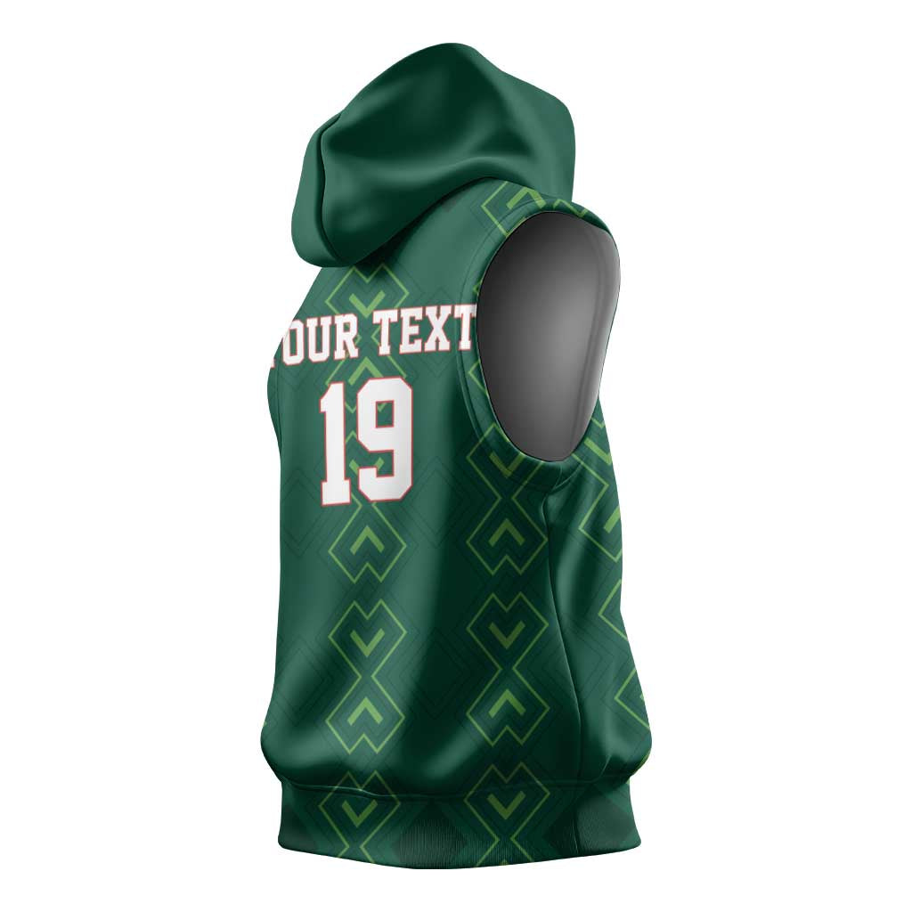 Custom Mexico Football Sleeveless Hoodie Go Champions Mexico