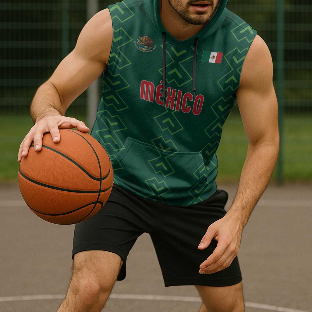 Custom Mexico Football Sleeveless Hoodie Go Champions Mexico
