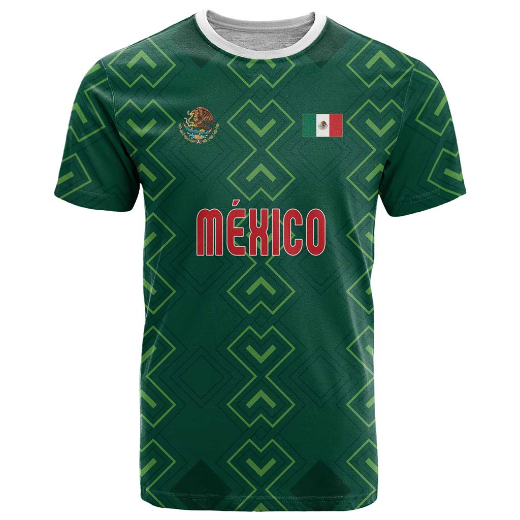 Custom Mexico Football T Shirt Go Champions Mexico