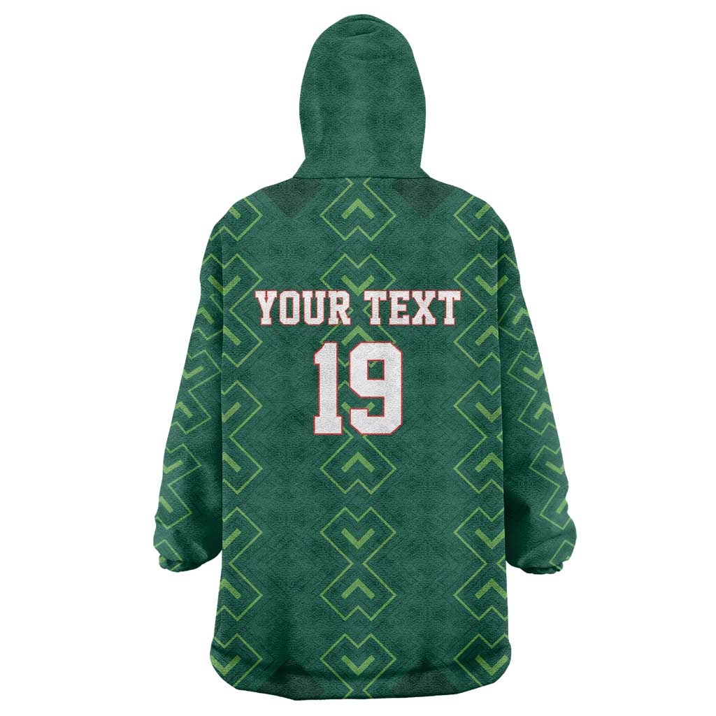 Custom Mexico Football Wearable Blanket Hoodie Go Champions Mexico