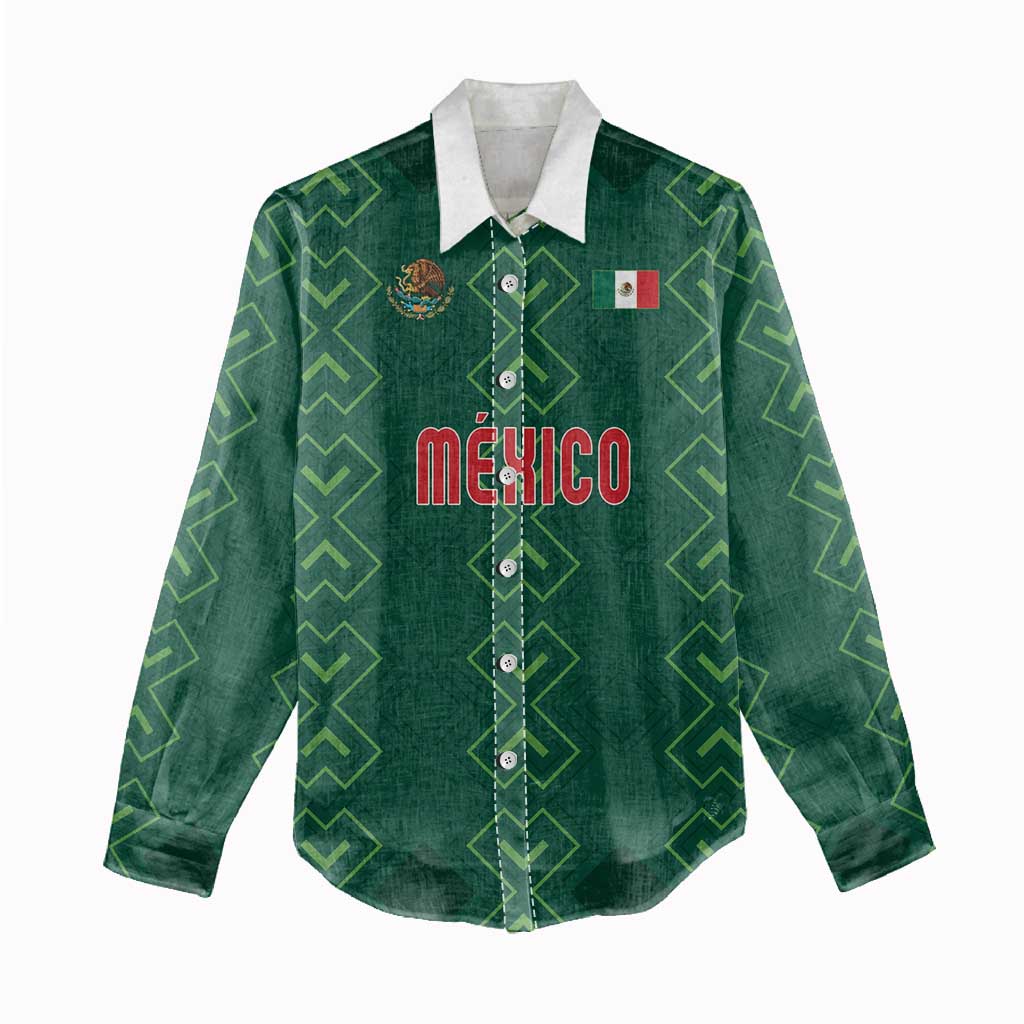 Custom Mexico Football Women Casual Shirt Go Champions Mexico