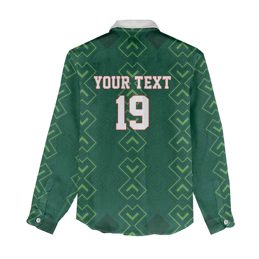 Custom Mexico Football Women Casual Shirt Go Champions Mexico