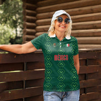 Custom Mexico Football Women Polo Shirt Go Champions Mexico