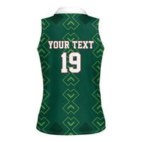 Custom Mexico Football Women Sleeveless Polo Shirt Go Champions Mexico