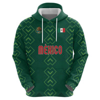 Custom Mexico Football Zip Hoodie Go Champions Mexico