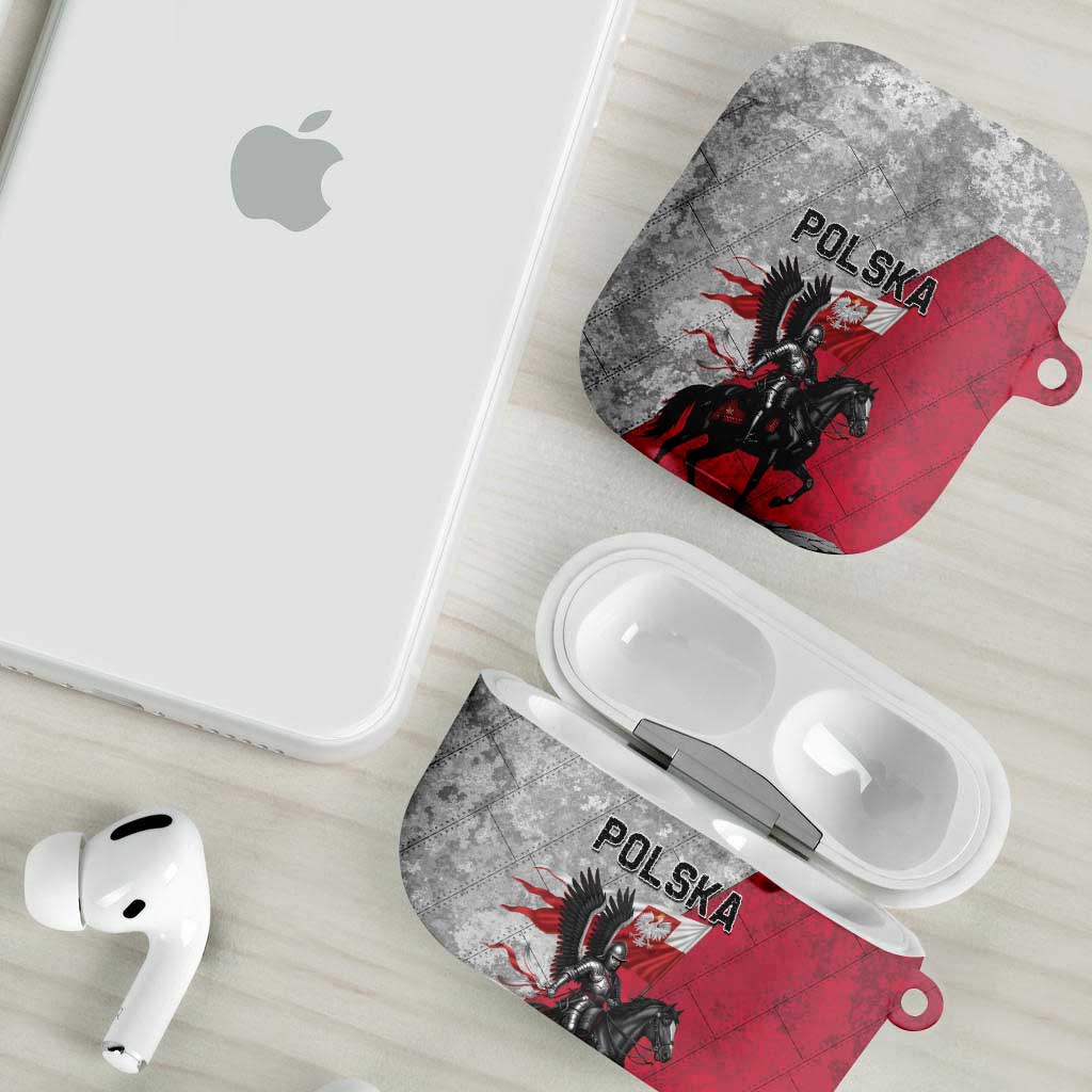 Poland Winged Hussar Warrior AirPods Case Polska Flag Armor Spirit