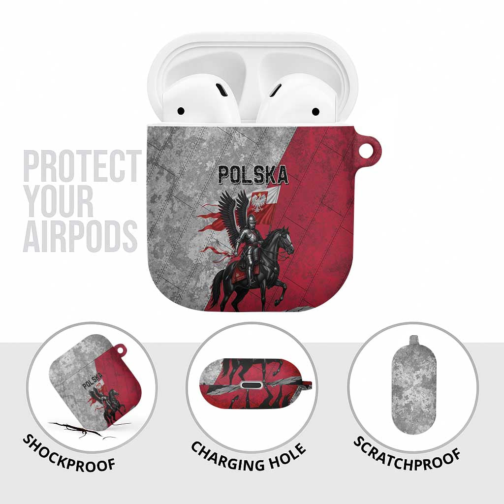 Poland Winged Hussar Warrior AirPods Case Polska Flag Armor Spirit
