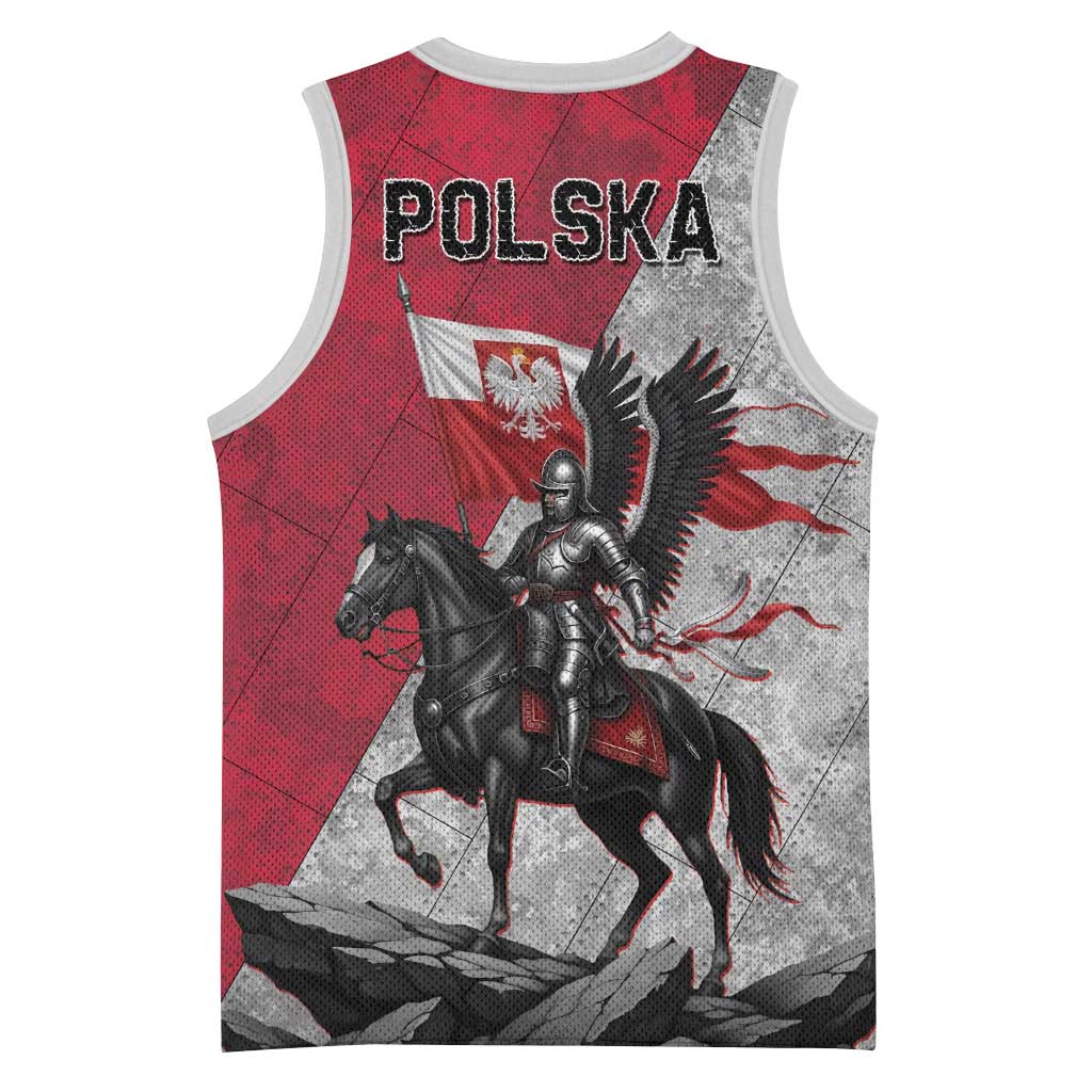 Poland Winged Hussar Warrior Basketball Jersey Polska Flag Armor Spirit