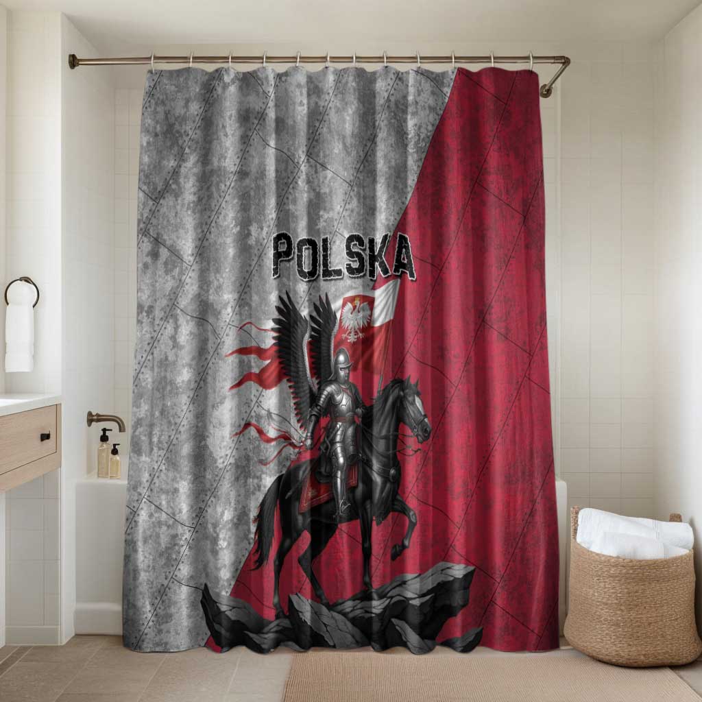 Poland Winged Hussar Warrior Bathroom Set Polska Flag Armor Spirit