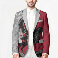 Poland Winged Hussar Warrior Blazer Polska Flag Armor Spirit
