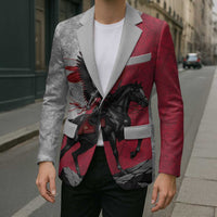 Poland Winged Hussar Warrior Blazer Polska Flag Armor Spirit