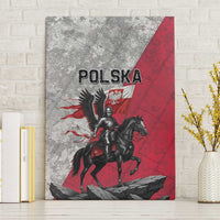Poland Winged Hussar Warrior Canvas Wall Art Polska Flag Armor Spirit