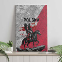Poland Winged Hussar Warrior Canvas Wall Art Polska Flag Armor Spirit