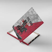 Poland Winged Hussar Warrior Canvas Wall Art Polska Flag Armor Spirit
