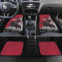 Poland Winged Hussar Warrior Car Mats Polska Flag Armor Spirit