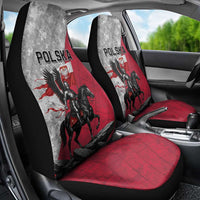 Poland Winged Hussar Warrior Car Seat Cover Polska Flag Armor Spirit