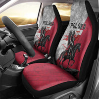 Poland Winged Hussar Warrior Car Seat Cover Polska Flag Armor Spirit