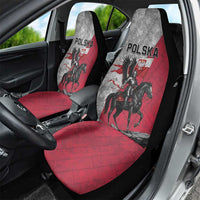Poland Winged Hussar Warrior Car Seat Cover Polska Flag Armor Spirit